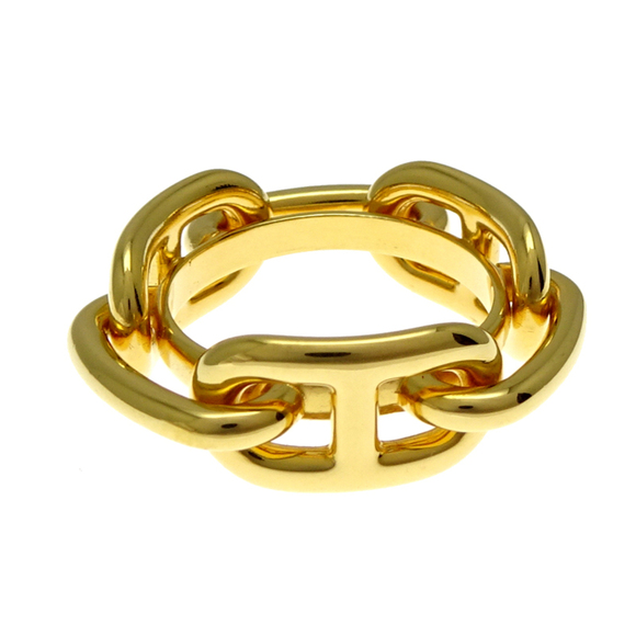 Hermes Chaine d'Ancre scarf muffler ring ladies GP gold